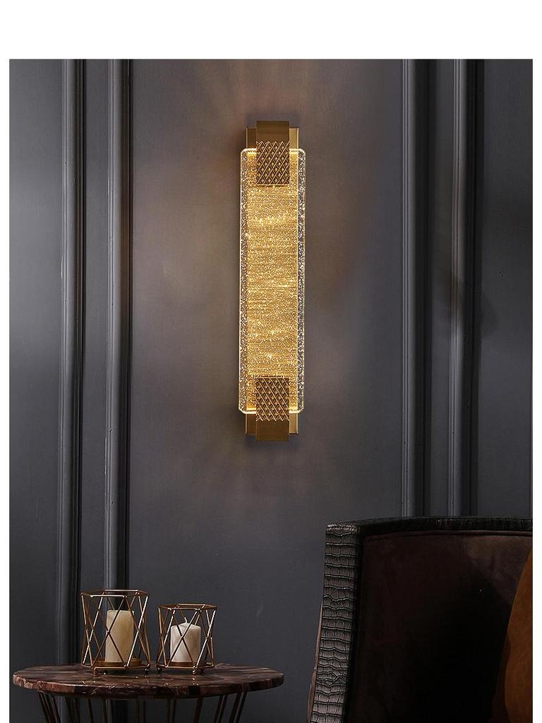 Postmodern Crystal Wall Lamp: Elegant Lighting for Living Rooms, Entrances, Aisles, Stairways, and Bedside Décor