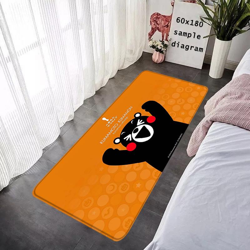 Interior Floor Mat Doormat Kawaii Kumamons Non-slip Foot Rug for Entryway Kitchen Carpet Bedroom Bedside Mats Home Decoration