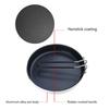 Portable Frying Pans with Storage Bag Nonstick Skillets Light Weight Grill Pans Outdoor Cookware for Camping Travel