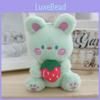 Plush Cute Adorable White Rabbit Keychain Creative Fruit Bunny Plush Toy For Girls