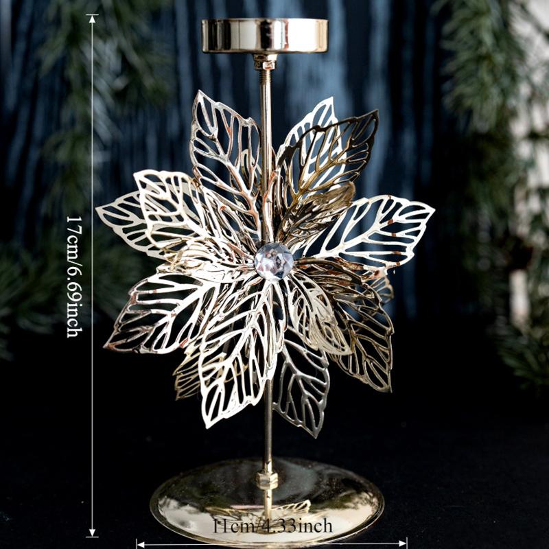 Christmas Candlestick Christmas Decorations Home Decor Elegant Classic Christmas Theme Scene Setting Various Styles