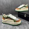 Trendy platform men's shoes autumn new versatile height increase white shoes casual board shoes sports trendy shoes