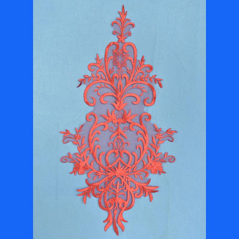 Back Embroidery Lace Accessories Wedding Dress Handmade Diy Material Clothing Design Decorative Mesh Fabric