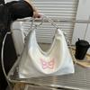 Große Kapazität Schulter Umhängetasche mit Kette für Frauen Einfache Tasche Koreanische Version Mode Luxus Neu