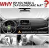 Dashboard Cover Mat for Nissan Rogue 2026-2026 2026 Accessories Dash Cover Flannel Dash Mat Sunshade Glare UV Rays Protector