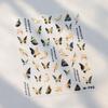 Gradient White Pink Butterfly Flower Shiny Stars Chic Spring Petal 5D Soft Adhesive Nail Art Stickers Decorations Manicure Decal