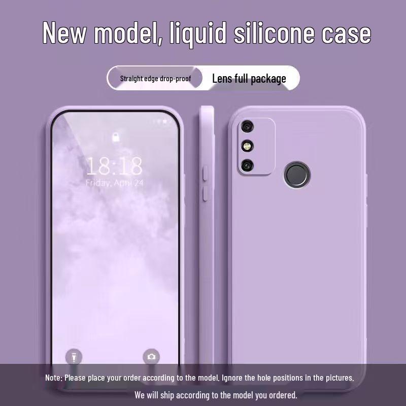 Honor 9A Solid Color Rubik's Cube Liquid Full Coverage Anti-drop Soft Case - New Model