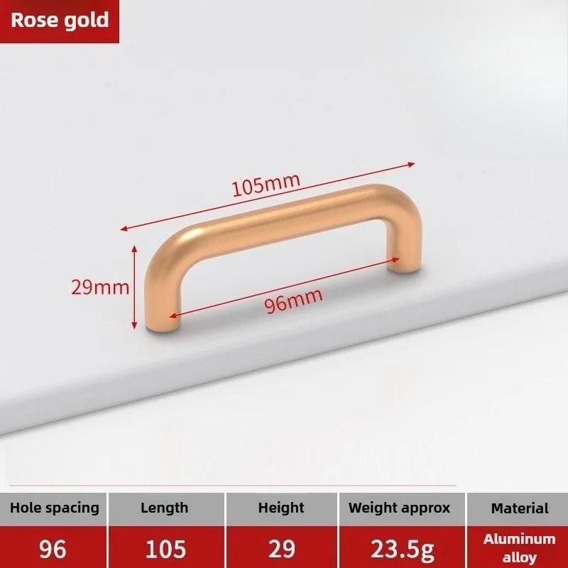 Moderne minimalistische Griffe Schrank Kommoden Massive Aluminiumlegierung Schranktürgriffe Kleiderschrank Schublade Küchenmöbelbeschläge