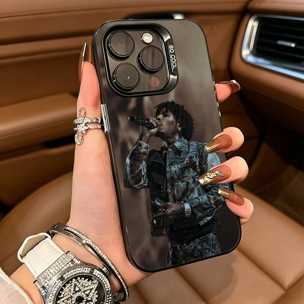 Rapper YoungBoy Never- Broke -Again For iPhone 17 16 15 14 13 12 11 Pro Max XS  17 Air Silicone Colored Silver Bumper Cover