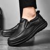 High-End Autumn/Winter 2021 Men's Slip-On Thick-Soled Genuine Leather Business Shoes