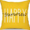 Small Daisy Flower Pillowcase New Striped Linen Home Fabric Sofa Pillowcase Light Luxury