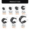 Multipurpose 60Pcs Stainlesses Steel and Rubber Cable Clamps In Multiple Size for Tube and Wire Fixation with Screws