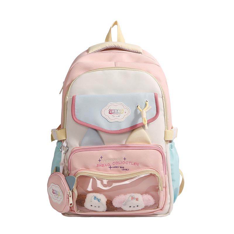 Japanese Style Sweet Anime Girl's Candy Color Lightweight Ita Backpack