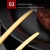Korean Barbecue Tongs Stainless Steel Barbecue Tongs Round Head Grilled Pointed Meat Tongs Self- Food Tongs