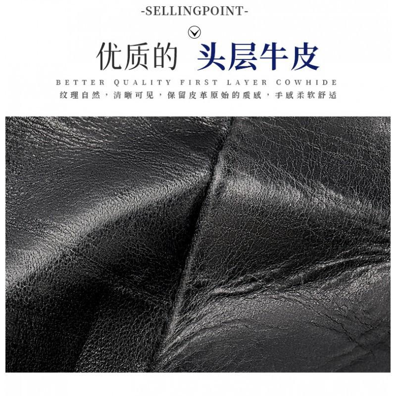 Men's Genuine Leather Shoulder Bag Soft Top Layer Cowhide Casual Simple Crossbody Light Luxury Brand