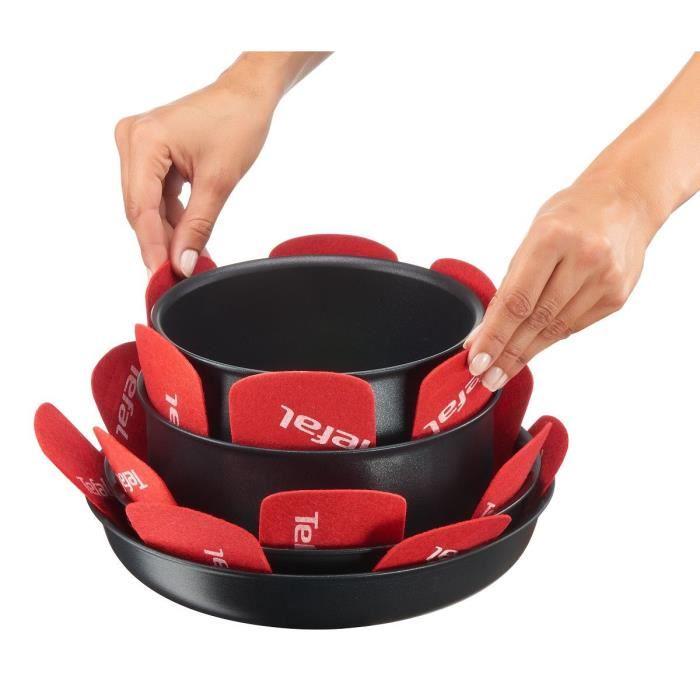 TEFAL 4er-Set Herdschutz K2203004 38x36x1cm rot