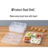 Microwavable Disposable 5-Compartment Meal Boxes