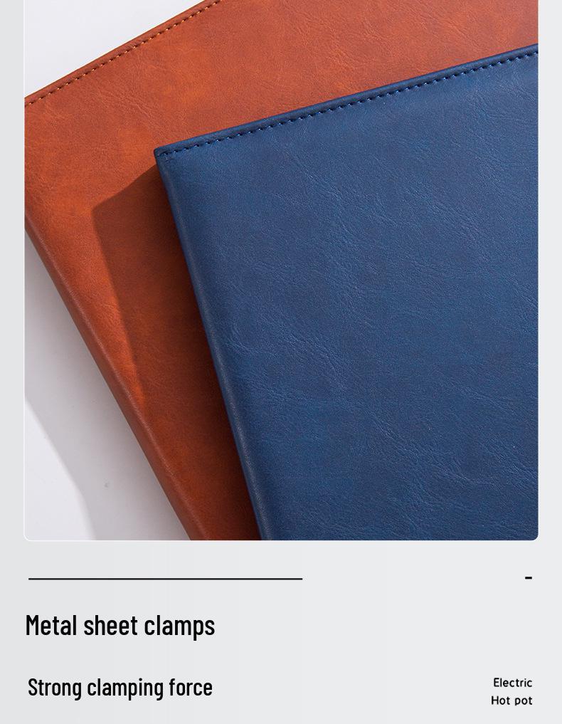 A4 Magnetic Leather Document Folder: Multifunctional Business Manager with Custom Logo