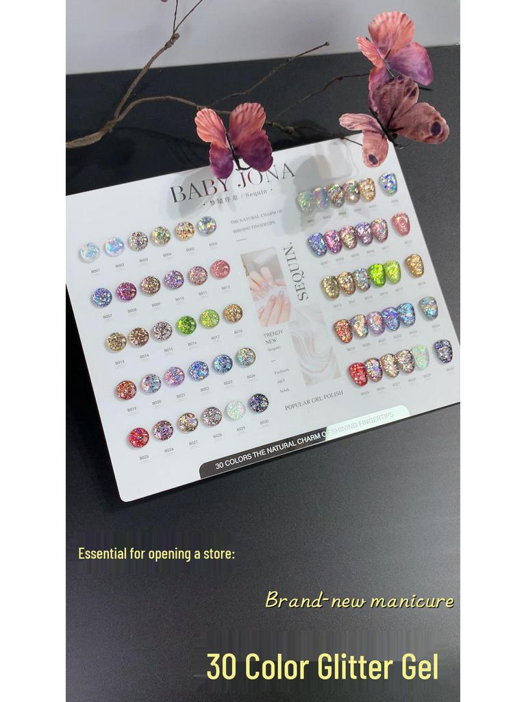 Jiaona Glitter Gel: New Candy Flakes for Nail Art 2025