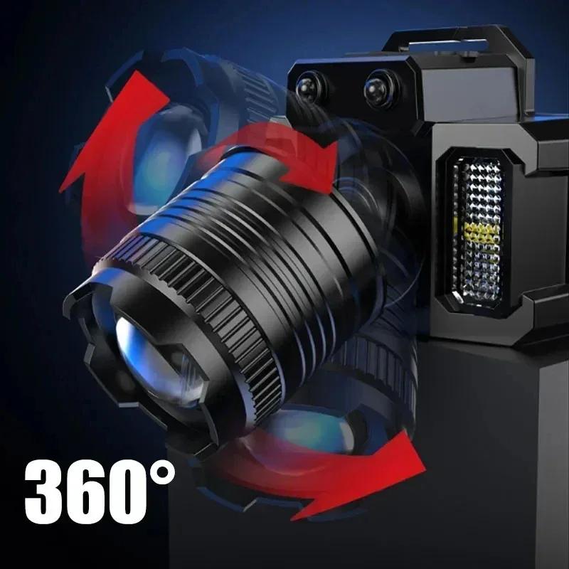 Large Collection of Headlights, Super Bright Rechargeable LED Headlights, Waterproof Camping Headlights