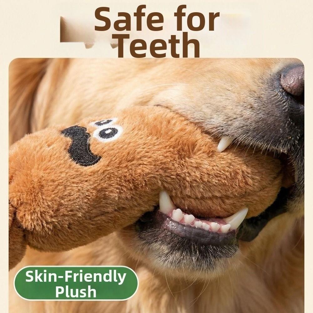Funny Cartoon Sausage Sound Bite-resistant Wear-resistant Pet Chew Cleaning Tooth Soft Teeth Grinding Indoor Outdoor Use