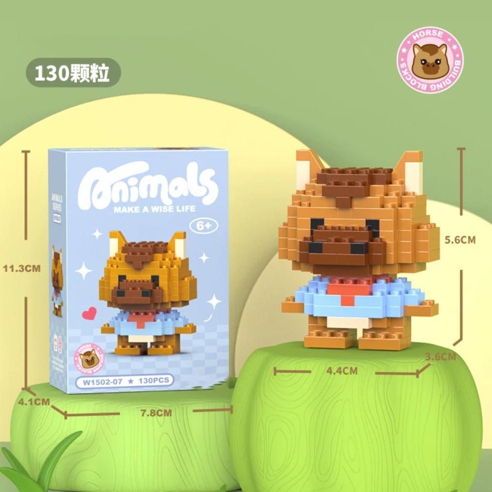 Adults Animals Micro Particle Building Blocks Toy for Children 6 to 12 Years Old Boy Birthday Gift Dog Cat Mini Bricks Girl Toys