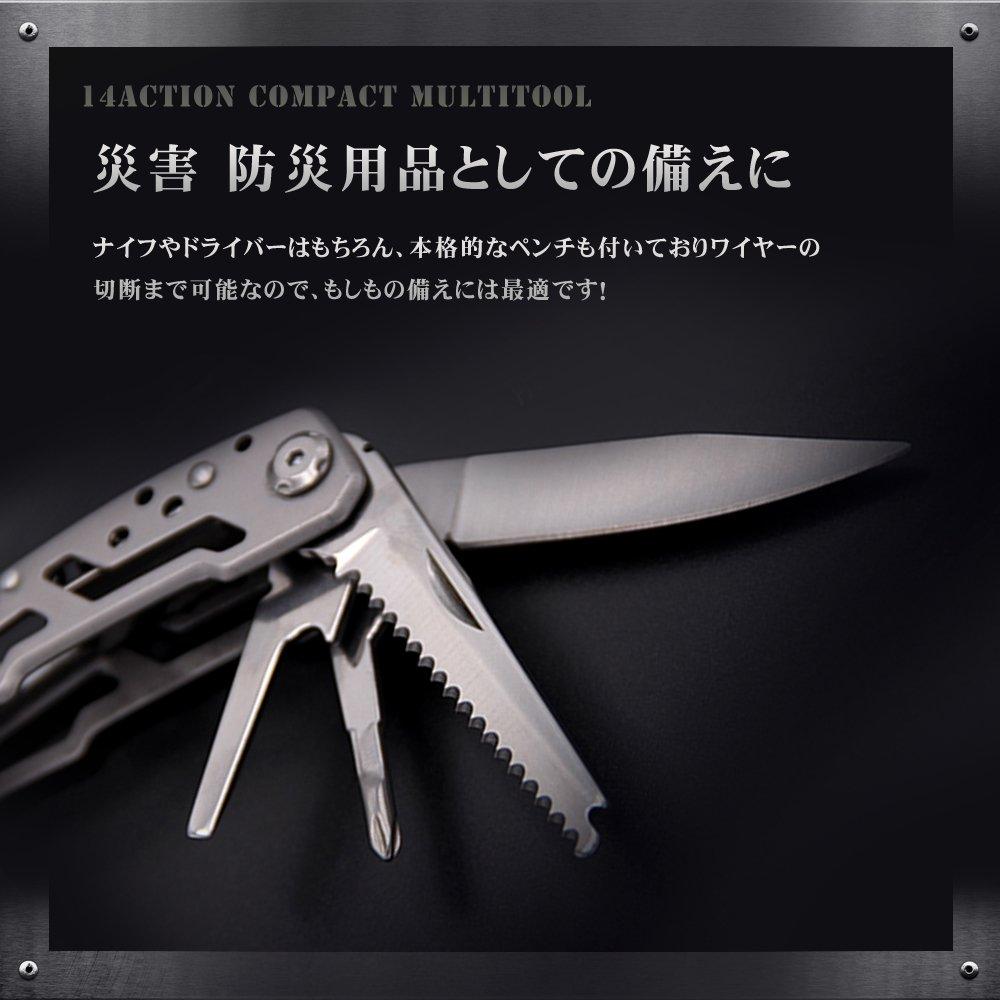 Evo Pliers with Pliers for Outdoor Emergency Mountain with Storage Case M.O.C Multi-Tool, Multi-Function Guard, Foldable, Activities, Camping,