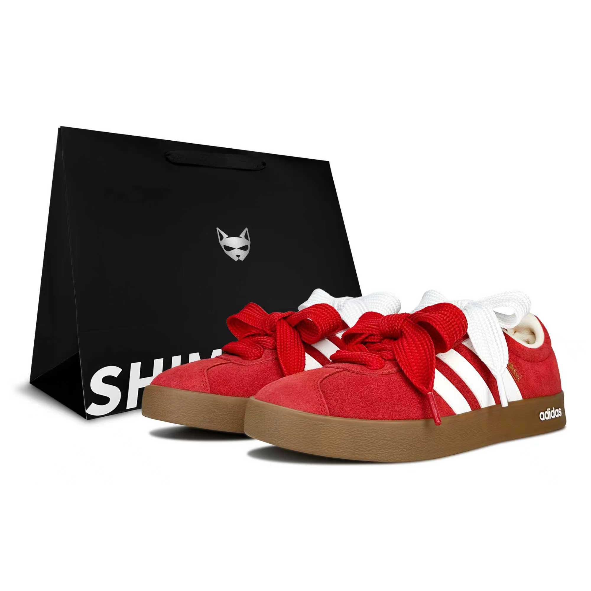 

Adidas Vl Court Classic Horse Year Spring Festival CNY New Year Edition, Cinnabar Stone, Shimmery Cat Low top KK3774(Team771-) 39⅓