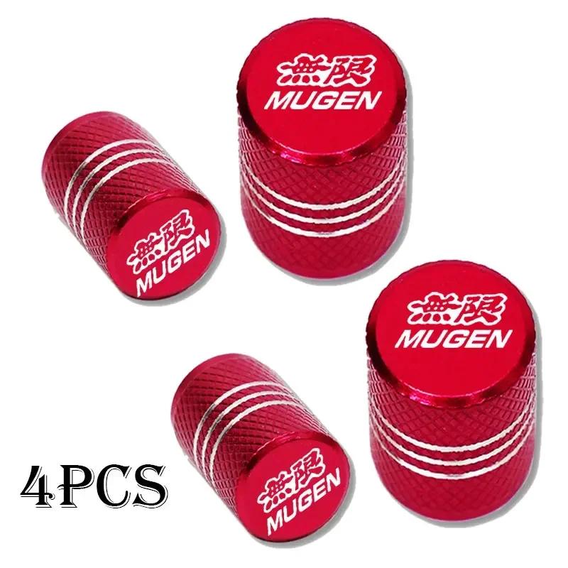 4Pcs Car Wheel Tire Valve Caps Tyre Stem Covers Airdust Waterproof For Honda Mugen CB400 CB650F CBF CBR250RR CRF SH300 NC750