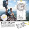 Navigation Compass, Orienteering Compass Portable Walking Compass Adjustable Declination Explorer Compass Waterproof Navigation Compass - RIpj