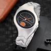 Stainless Steel Strap Men Watches Waterproof Silver Quartz Wristwatches Quartz Movement Distorted Design Alien Twist Watch