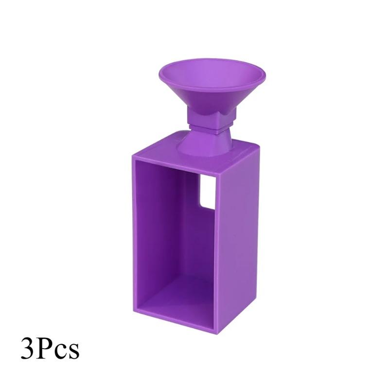 3Pcs Drills Funnel for Square Round Container Box 5D Diamond Painting Art Embroidery Bead Sorting Storage Accessory.