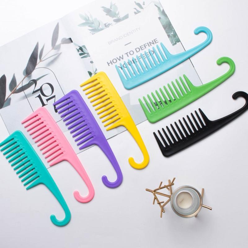 Wide Tooth Comb Detangling Hair Brush, Premium Care Handgrip Comb, Apply to for Curly, Wet, Dry, Thick ,Thin Hair