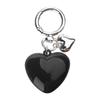 Stylish Keychain with Large Heart Pendant Dainty Heart Keyring Stylish Key Chain Delicate Decoration for Keys and Bags