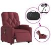 Electric Massage Chair Burgundy Fabric