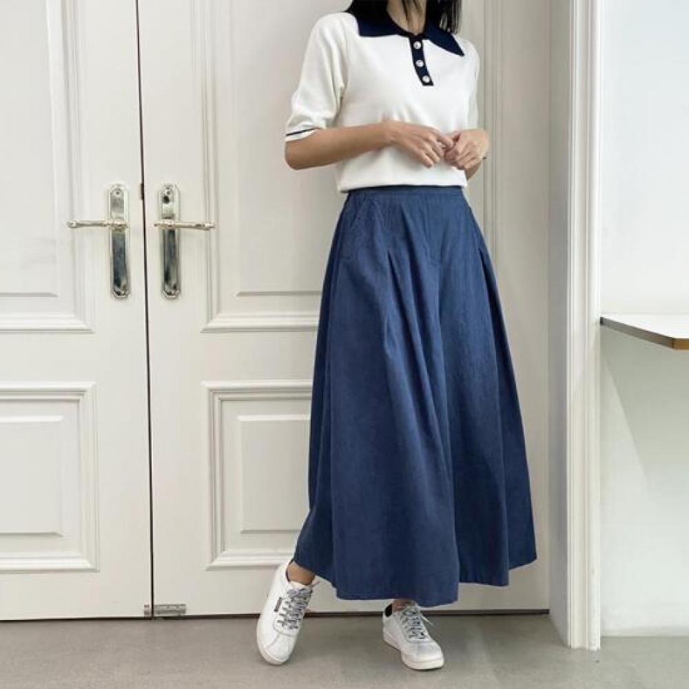 New ArrivAls Open Run A Line Culotte Denim pAnts 9 Bu