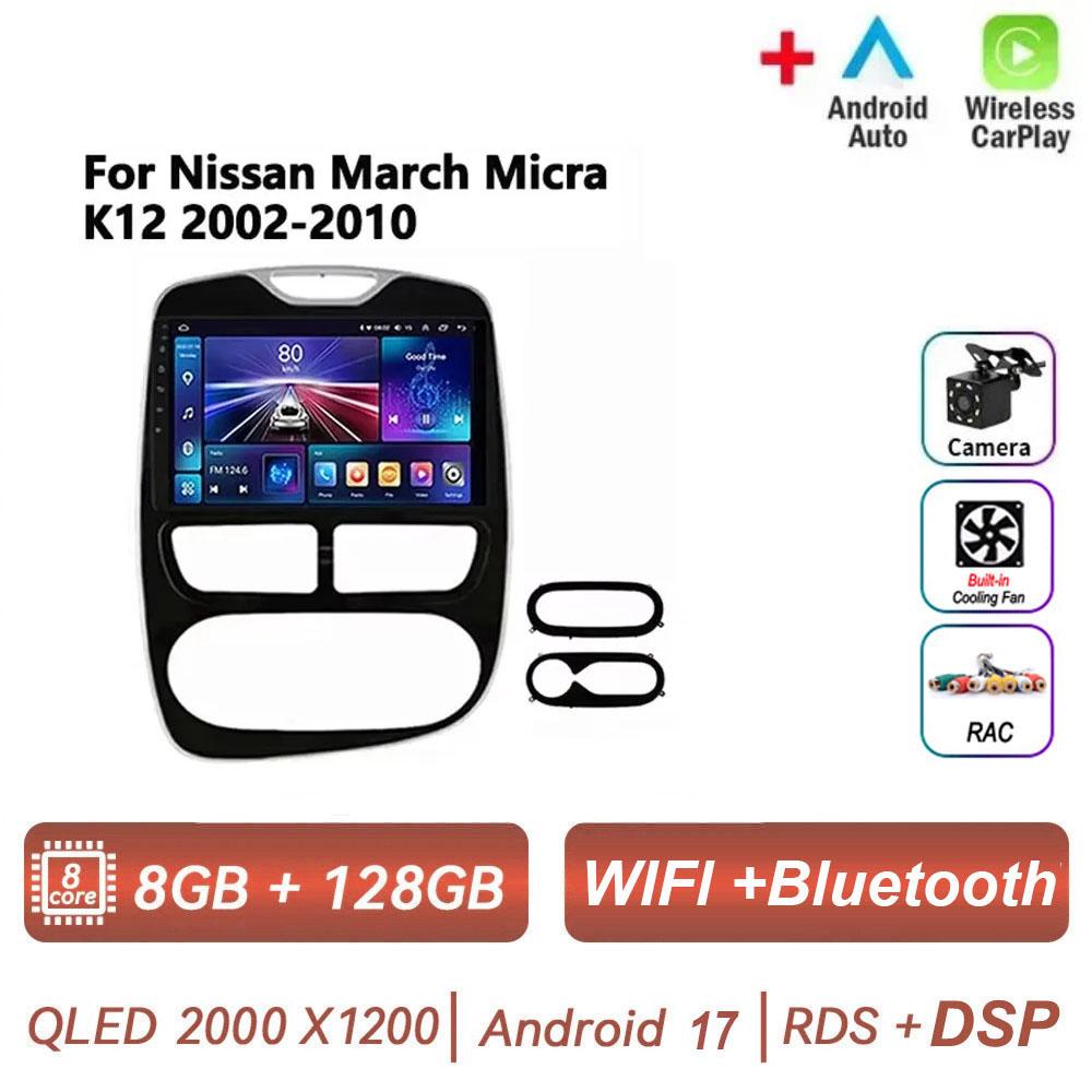 Autoradio Android 17 pour Renault Clio 3 4 2012-2016, Carplay, Navigation GPS, 2DIN, WiFi, Lecteur Bluetooth, Unité principale