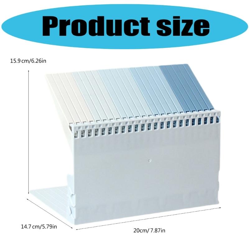 Gradient Color Book Holders Book Stands Book Stoppers Piano Key Bookends Decorative Bookends for School Home Office