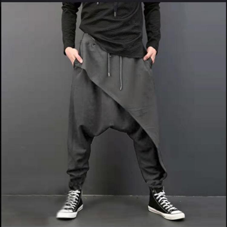 2024 Men's American Ice Silk Quick-Dry Casual Harem Pants - High Street Trend, Baggy Bloomers