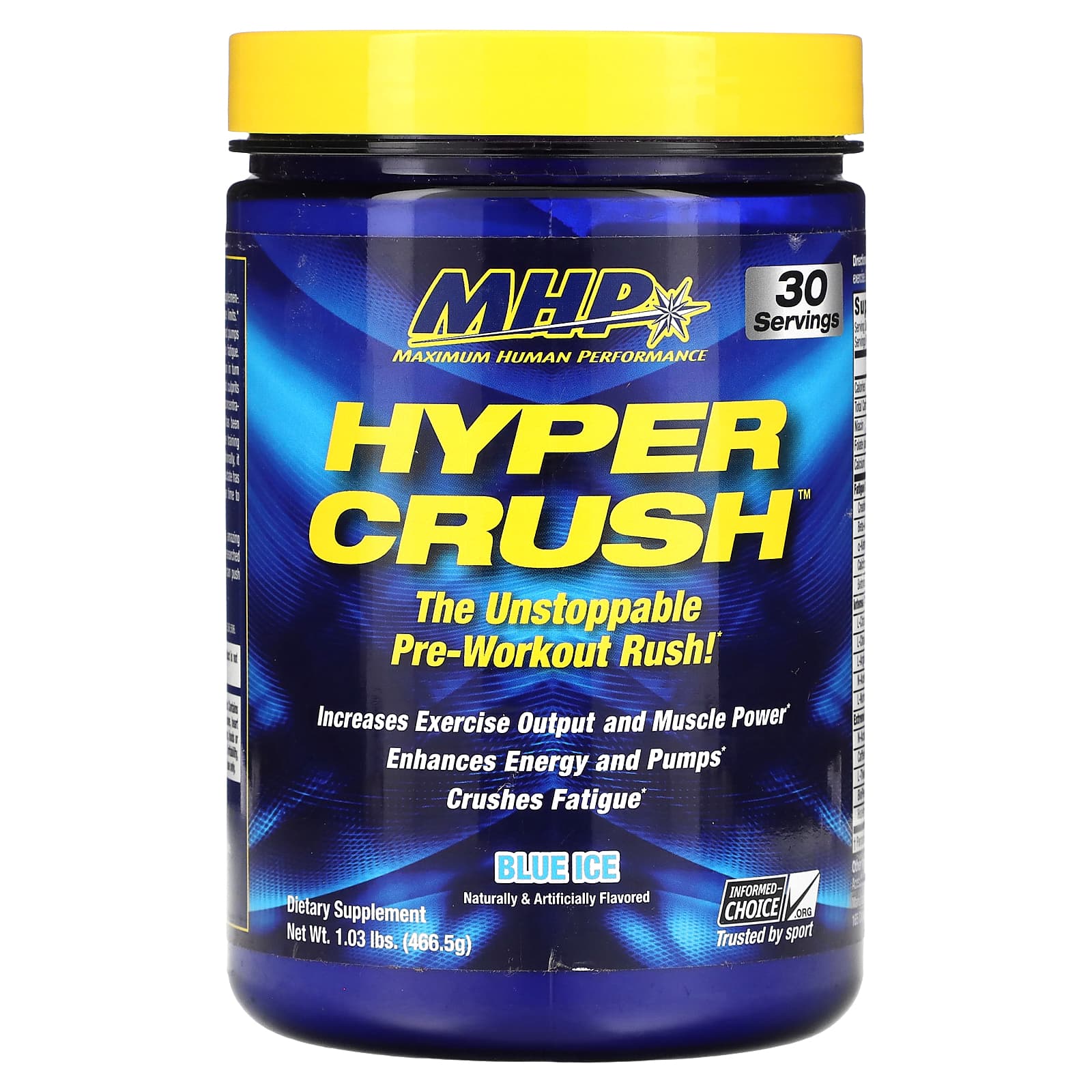 

MHP, Hyper Crush, Pre-Workout, Blue Ice, 0.93 lbs (423 g)