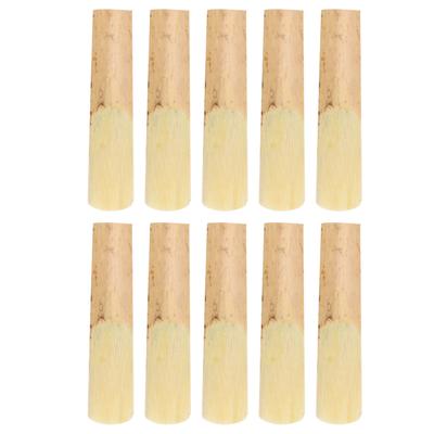 10 ADET Saksofon Kamışı Koruma Kapağı ile Alto Bambu Müzik Aleti Yedek