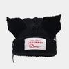 Niche Cute Pig Ears Splicing Knitted Hat Men's and Women's Trend Contrasting Color Sticker Wool Thermal Hat