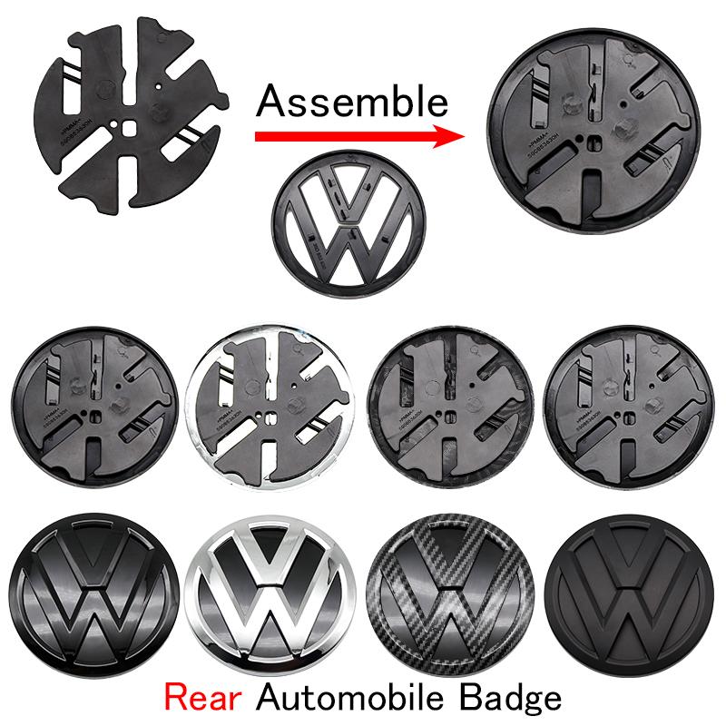 For VW Polo 2011 2012 2013 120mm 110mm Car Logo Emblem Hood Front Rear Tail Mark Rear Badge Replacement Accessories 6R0 853 600A