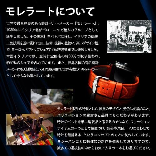 MORELLATO Thin Black Calfskin Watch Strap, 10mm, with Strap Replacement Tool