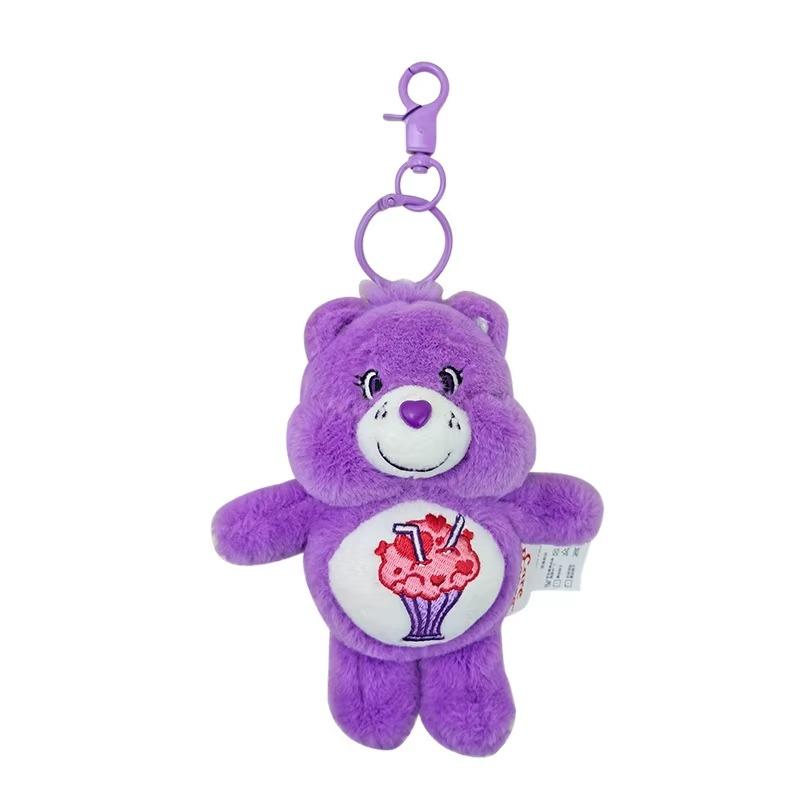 Plush keychain 1PC small pendant Siamese bear girl doll keychain toy bag mobile phone case hanging decorations birthday gift
