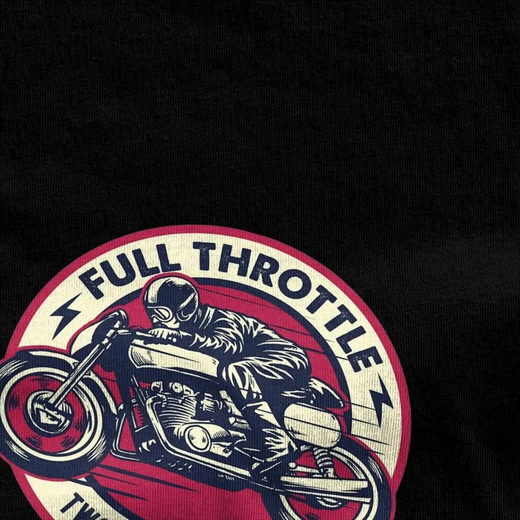 Summer Full Throttle Cafe Racer Rockabilly Biker Shirt Merch Men Women Awesome Motorcycle Motor T-shirt