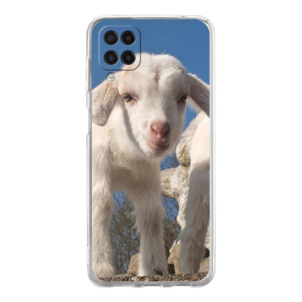 Phone Case For Samsung Galaxy A13 A33 A35 A55 A73 A53 A23 A51 A71 A21S A72 A31 A41 A05s A03S A15 A25 5G Cover Cartoon Cute Goat