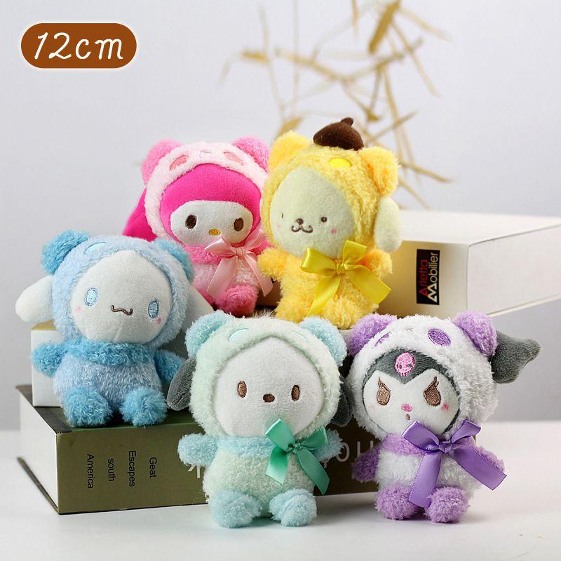 Sanrio Plush Toy Key Chain Soft And Cute Kuromi Design For Anime Fans