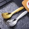 New 304 Stainless Steel Rice Spoon Gold/silver Large Soup Spoon Anti-stick Anti-scald, Serving Spoon