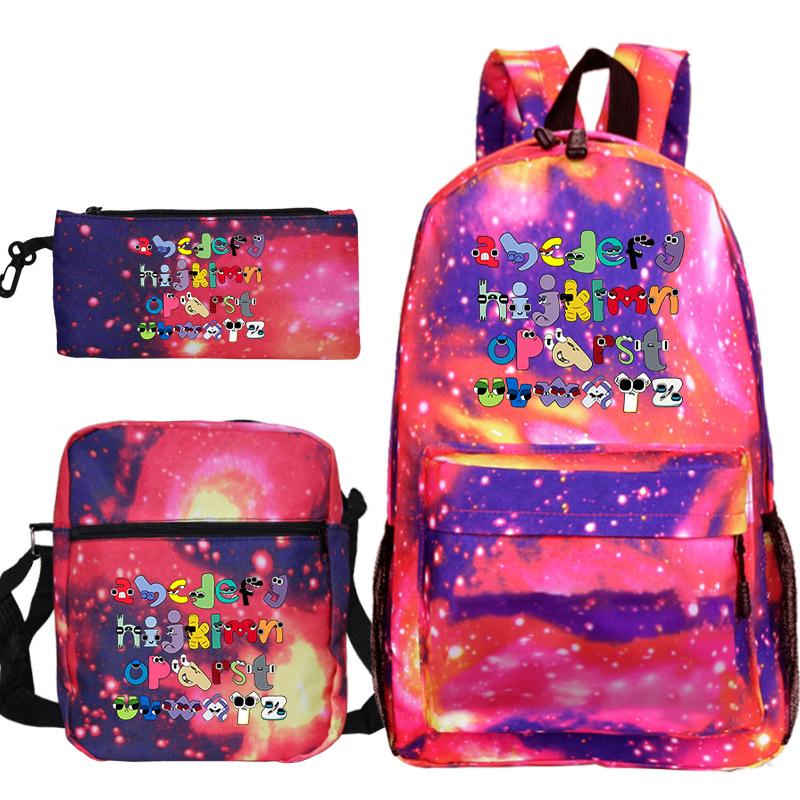 Game Alphabet Lore Alphabet Legend School Bag Backpack Shoulder Bag Pencil Case